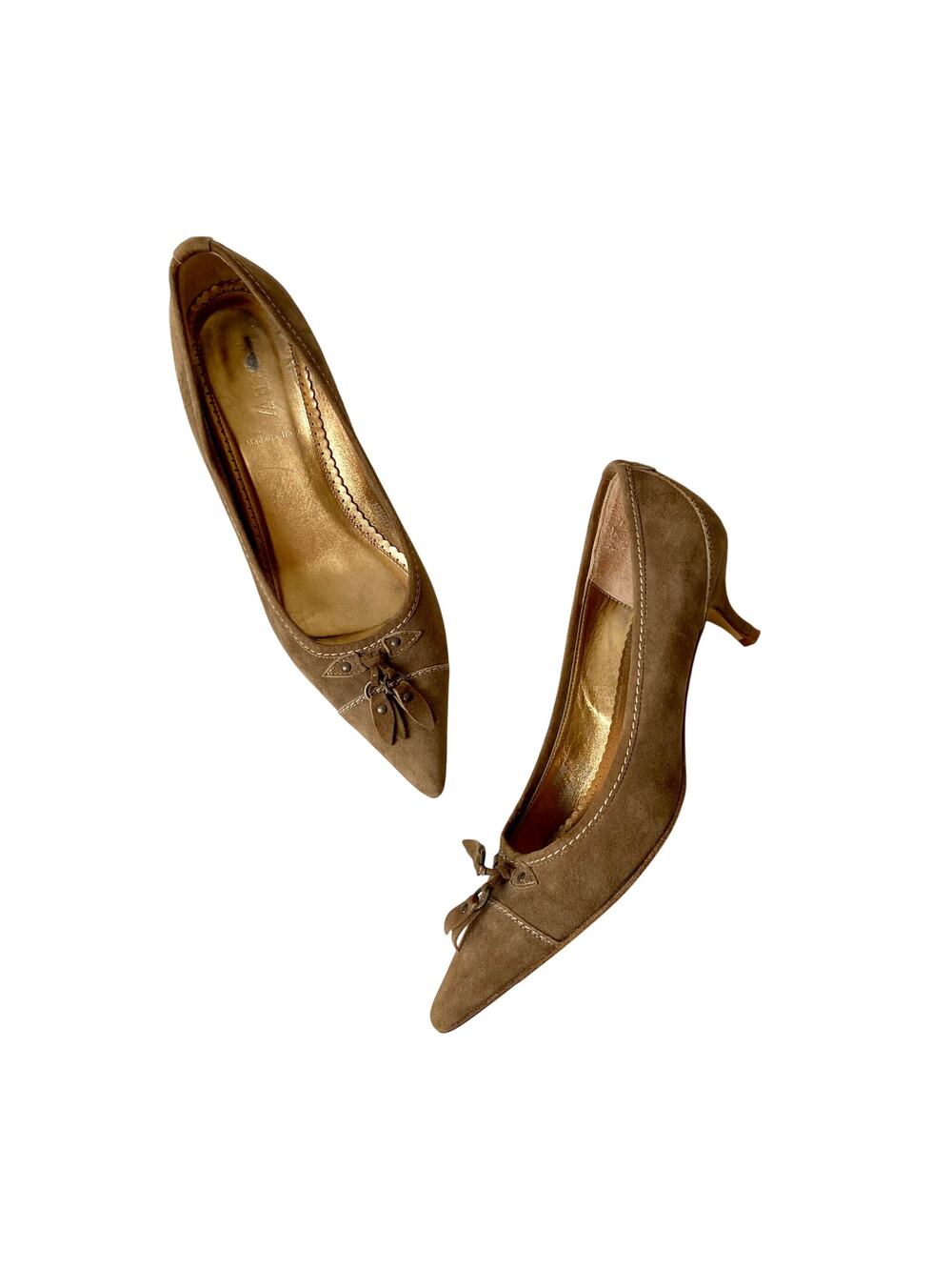 J. Crew Suede Pointed Toe Kitten Heels